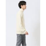 ふわもち パネルボーダー タートルネックニット | TAKA-Q MEN | 詳細画像4 