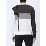 ストレッチウォッシャブル ふわもち配色チェック柄 クルーニット | TAKA-Q MEN | 詳細画像19 