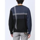 ストレッチウォッシャブル ふわもち配色チェック柄 クルーニット | TAKA-Q MEN | 詳細画像7 
