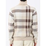 ウォッシャブル ストレッチ チェック柄 タートルニット | TAKA-Q MEN | 詳細画像8 