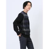 ふわもち チェック クルーニット | TAKA-Q MEN | 詳細画像14 