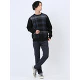 ふわもち チェック クルーニット | TAKA-Q MEN | 詳細画像15 