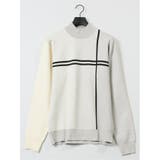 ふわもち 配色 モックネックニット | TAKA-Q MEN | 詳細画像11 