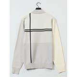 ふわもち 配色 モックネックニット | TAKA-Q MEN | 詳細画像12 