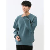 ハンドウォッシャブル ストレッチ シェニールヤーン クルーニット | TAKA-Q MEN | 詳細画像1 