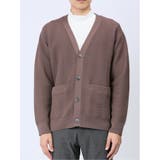 エステルヘリンボン Vネック ニットカーディガン | TAKA-Q MEN | 詳細画像5 