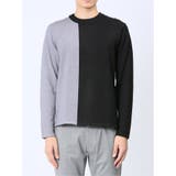 クロスストレッチ 配色切替 クルーニット | TAKA-Q MEN | 詳細画像15