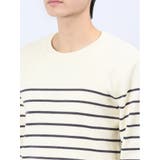 クロスストレッチ ボーダー クルーニット | TAKA-Q MEN | 詳細画像8 
