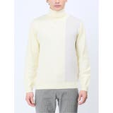 クロスストレッチ 配色切替 タートルニット | TAKA-Q MEN | 詳細画像15 
