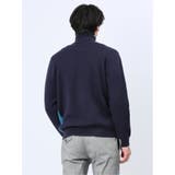 クロスストレッチ 配色切替 タートルニット | TAKA-Q MEN | 詳細画像22 