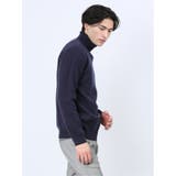 クロスストレッチ 配色切替 タートルニット | TAKA-Q MEN | 詳細画像23 