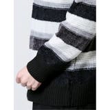 ウォッシャブル フェザー×モールボーダー クルーネックニット | TAKA-Q MEN | 詳細画像5