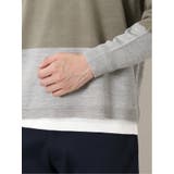 カシミアタッチ 切替クルーニット&長袖Tシャツ アンサンブル | TAKA-Q MEN | 詳細画像23 