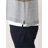 カシミアタッチ 切替クルーニット&長袖Tシャツ アンサンブル | TAKA-Q MEN | 詳細画像24 