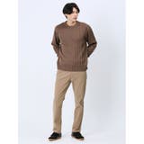 ウォッシャブル グラデーションケーブル クルーネックニット | TAKA-Q MEN | 詳細画像10 