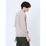 ウォッシャブル グラデーションケーブル クルーネックニット | TAKA-Q MEN | 詳細画像14 