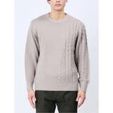 ウォッシャブル グラデーションケーブル クルーネックニット | TAKA-Q MEN | 詳細画像15 