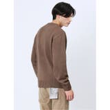 ウォッシャブル グラデーションケーブル クルーネックニット | TAKA-Q MEN | 詳細画像4 