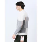 ウォッシャブル パッチワーク風 クルーネックニット | TAKA-Q MEN | 詳細画像2 