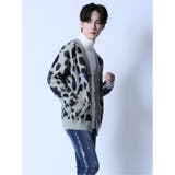 モヘアタッチ レオパード Vネック ニットカーディガン | TAKA-Q MEN | 詳細画像4 