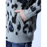 モヘアタッチ レオパード Vネック ニットカーディガン | TAKA-Q MEN | 詳細画像7 