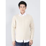 ウォッシャブル ウール混ポップコーン クルーニット | TAKA-Q MEN | 詳細画像1