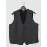 04グレー | 【大きいサイズ】VARIZIONI by gim チェック×ニット コンビジレ | TAKA-Q MEN