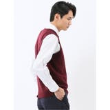 ウォッシャブル ウール混 寄せ柄 プルオーバーベスト | TAKA-Q MEN | 詳細画像4 