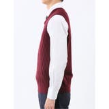 ウォッシャブル ウール混 寄せ柄 プルオーバーベスト | TAKA-Q MEN | 詳細画像7 