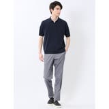 ウォッシャブル 綿混ニット ポロシャツ | TAKA-Q MEN | 詳細画像15