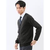 ウォッシャブル ウール混カルゼ柄 ニットカーディガン | TAKA-Q MEN | 詳細画像12