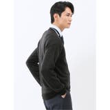 ウォッシャブル ウール混カルゼ柄 ニットカーディガン | TAKA-Q MEN | 詳細画像14