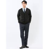 ウォッシャブル ウール混カルゼ柄 ニットカーディガン | TAKA-Q MEN | 詳細画像15