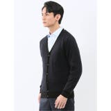 ウォッシャブル ウール混カルゼ柄 ニットカーディガン | TAKA-Q MEN | 詳細画像2