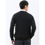 ウォッシャブル ウール混カルゼ柄 ニットカーディガン | TAKA-Q MEN | 詳細画像3