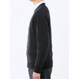 ウォッシャブル ウール混カルゼ柄 ニットカーディガン | TAKA-Q MEN | 詳細画像7