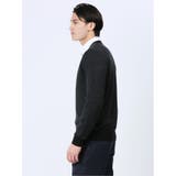 ウォッシャブル ウール混ヘリンボン ニットカーディガン | TAKA-Q MEN | 詳細画像2 