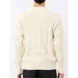 ウォッシャブル ストレッチ パッチワーク柄 モックネックニット | TAKA-Q MEN | 詳細画像20 