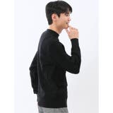 ウォッシャブル ストレッチ パッチワーク柄 モックネックニット | TAKA-Q MEN | 詳細画像4 
