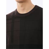 ウォッシャブル ストレッチ チェック柄 クルーニット | TAKA-Q MEN | 詳細画像21 