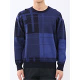 ウォッシャブル ストレッチ チェック柄 クルーニット | TAKA-Q MEN | 詳細画像28 