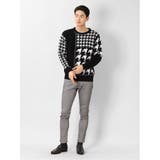 ウォッシャブル 柄切替 クルーニット | TAKA-Q MEN | 詳細画像10 