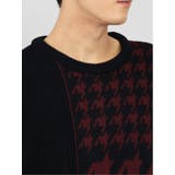 ウォッシャブル 柄切替 クルーニット | TAKA-Q MEN | 詳細画像18 