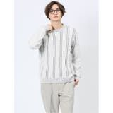 07白黒 | モールジャガード モックネックニット | TAKA-Q MEN