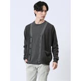 06グレー | クレリック Vネック ニットカーディガン | TAKA-Q MEN