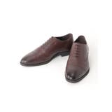 35こげ茶 | ラウンド内羽根 ストレートチップ ドレスシューズ | TAKA-Q MEN