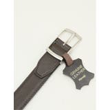 35こげ茶 | 姫路レザー サフィアーノ 型押し ベルト | TAKA-Q MEN