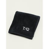 05黒 | 今治タオルハンカチ 無地ロゴ刺繍 | TAKA-Q MEN