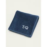 75紺 | 今治タオルハンカチ 無地ロゴ刺繍 | TAKA-Q MEN