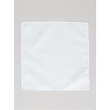 シルク混 白無地 フォーマルチーフ | TAKA-Q MEN | 詳細画像2